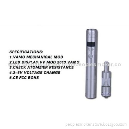 Vamo V5 E Cigaretter Battery, Mechanical Mod Variable Voltage and Wattage with LCD Display